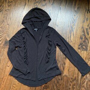 Girls George Hoodie Size M Black Long Sleeve